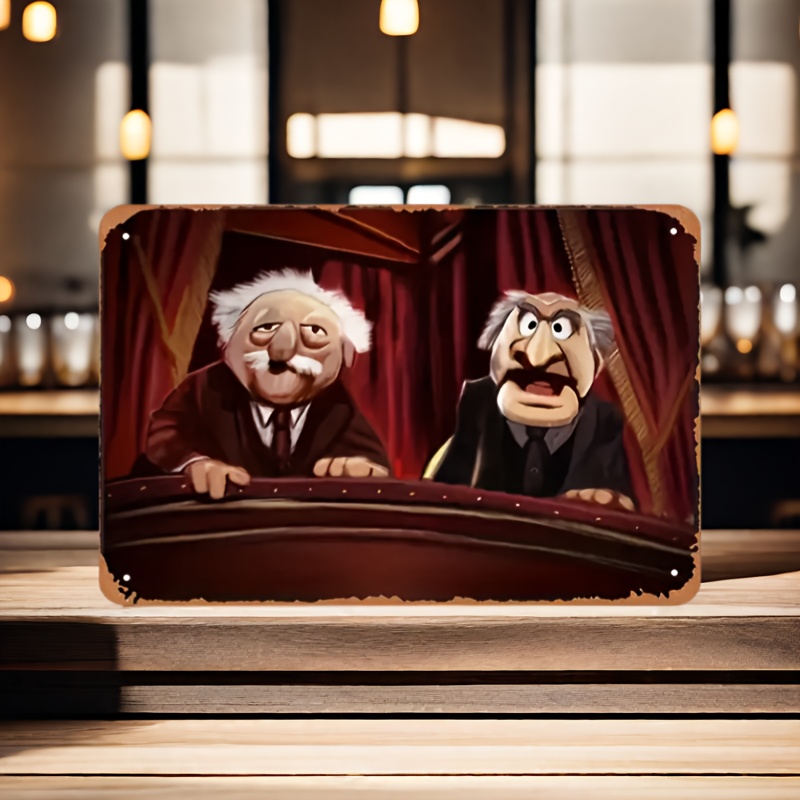 Home Bar Cafe - Metalowa dekoracja ścienna Statler & Waldorf