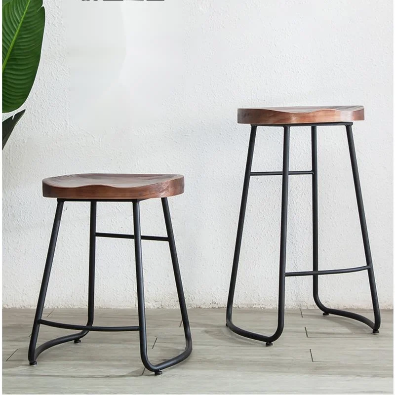 Home Bar Seating - Proste, nowoczesne krzesła barowe z żelaza,