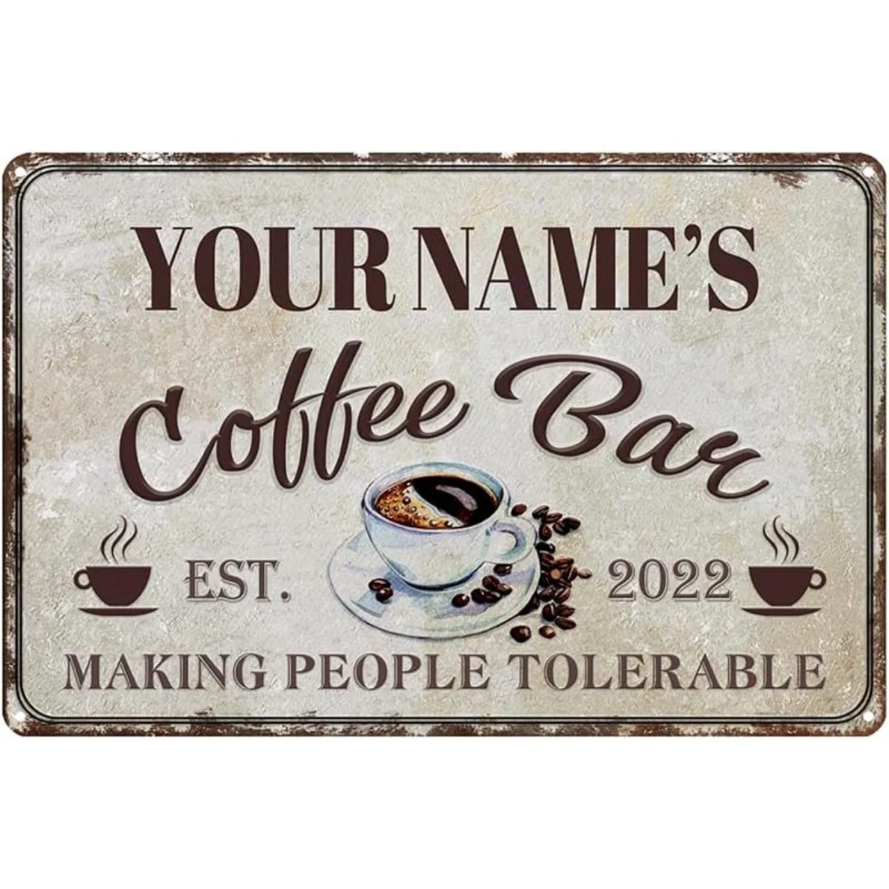 Home Bar Signs - Niestandardowy metalowy szyld w stylu retro