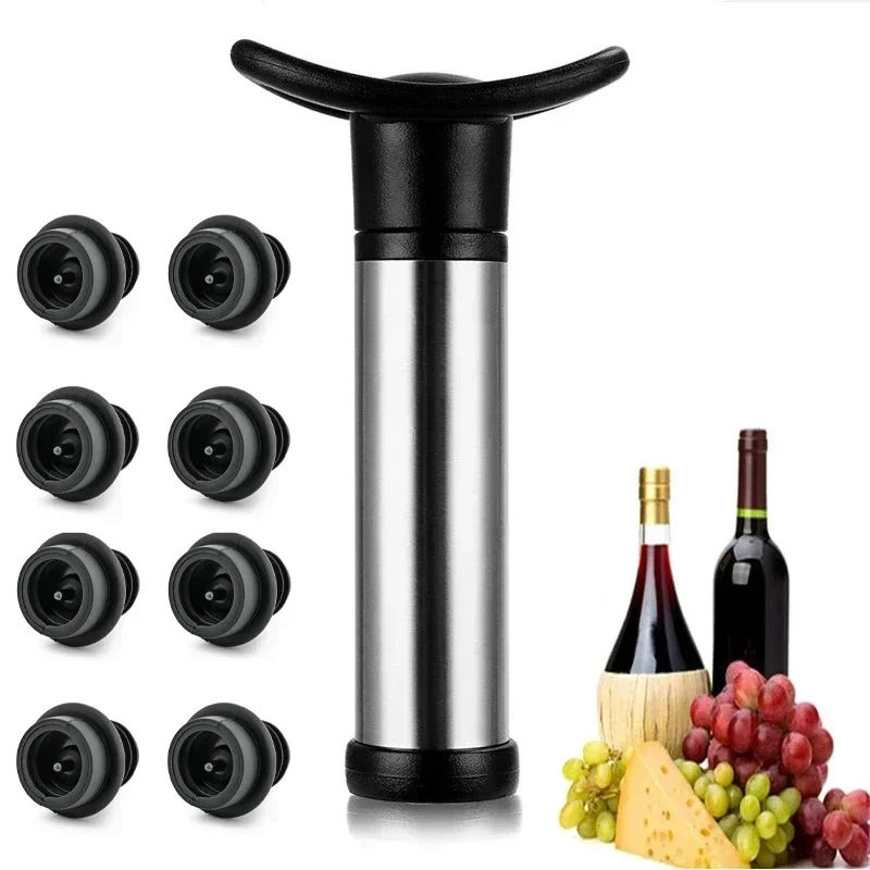 Wine Preservation Pump - Zestaw próżniowej pompki do wina z