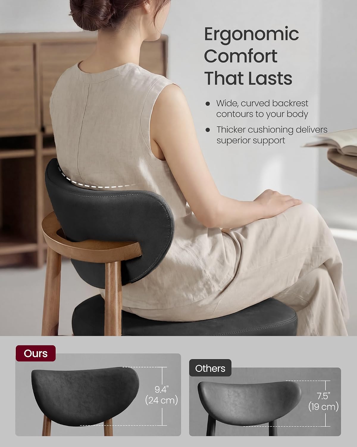 Zestaw 2 drewnianych stołków b – Home Bar Seating recenzja i cena