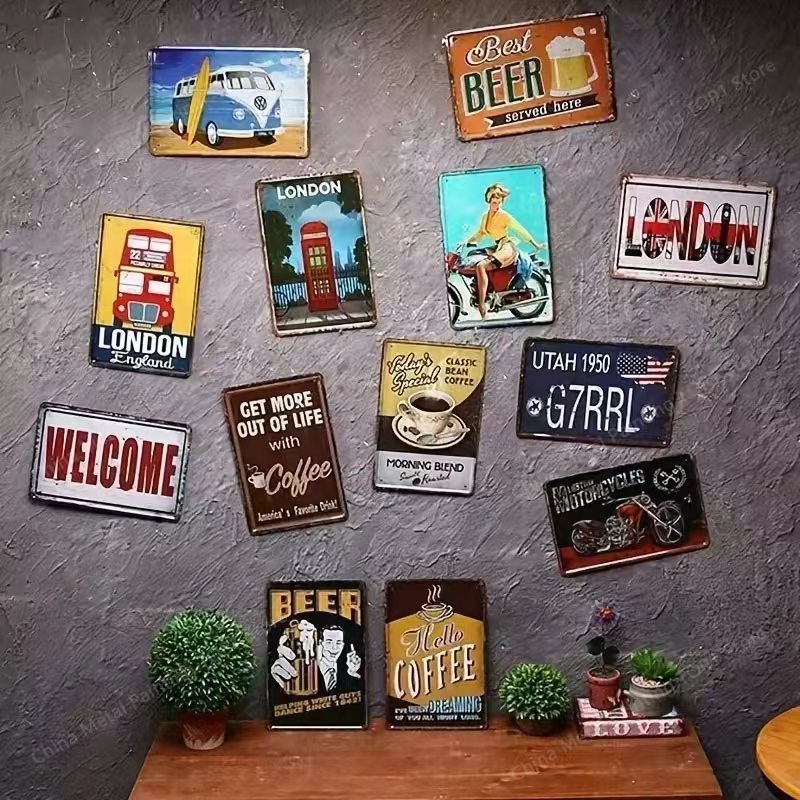 Vintage Metalowy Znak Blaszany – Home Bar Cafe recenzja i cena