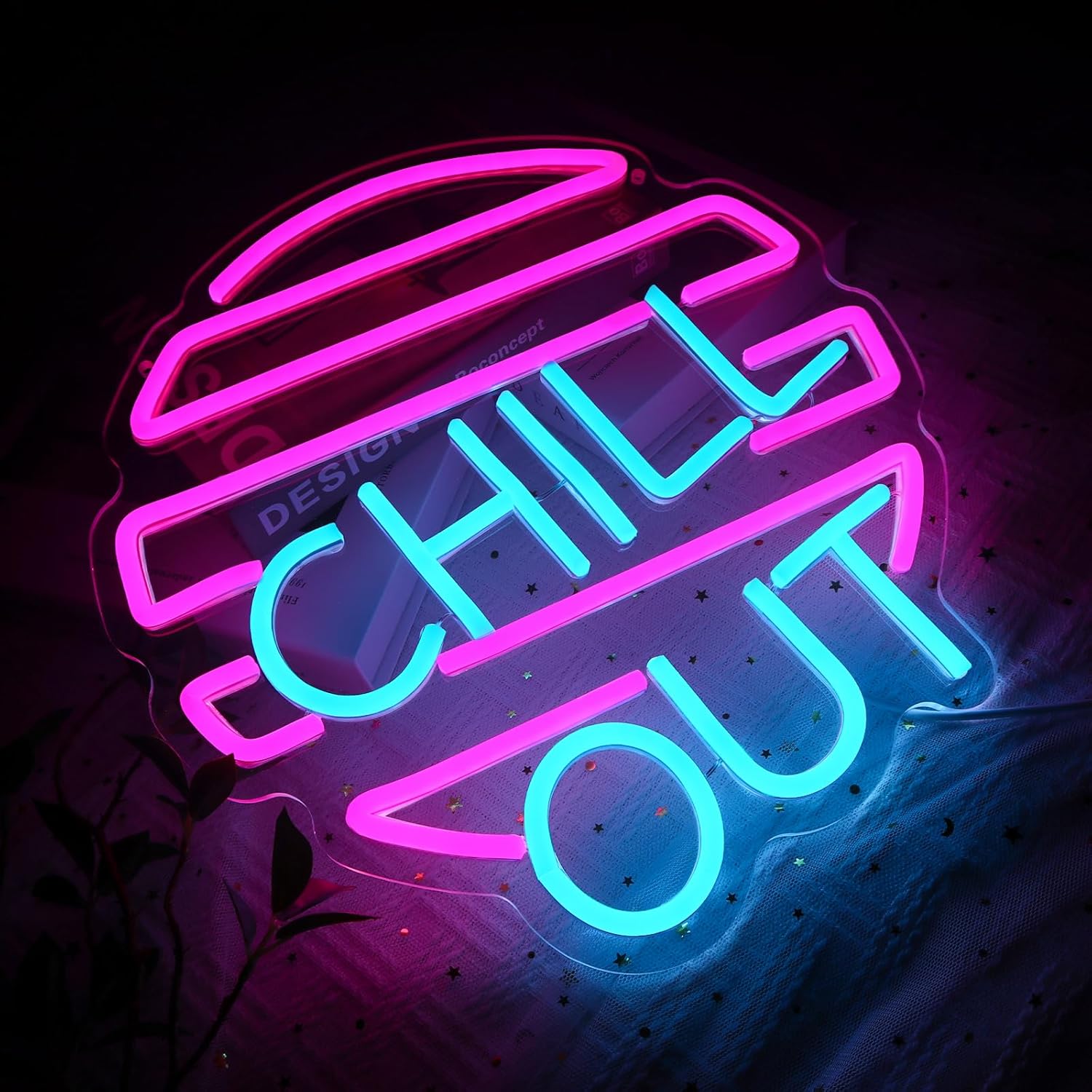 Chill Out Neon Sign for Wall D – Home Bar Lounge recenzja i cena