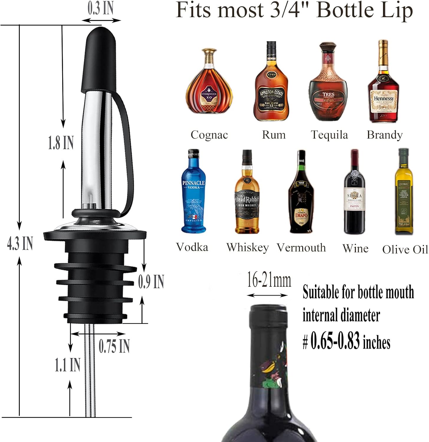 12 sztuk korków do nalewania a – Speed Pourer Cap recenzja i cena